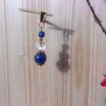 Pendentif lapis lazuli/ cristal