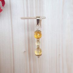 Pendentif citrine naturelle