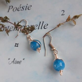 Boucles d'oreilles apatite