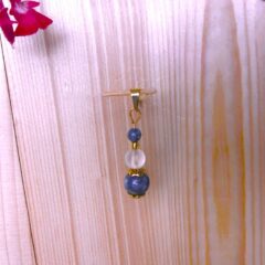 Pendentif lapis lazuli et cristal