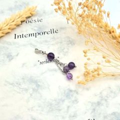 Pendentif pierre améthyste
