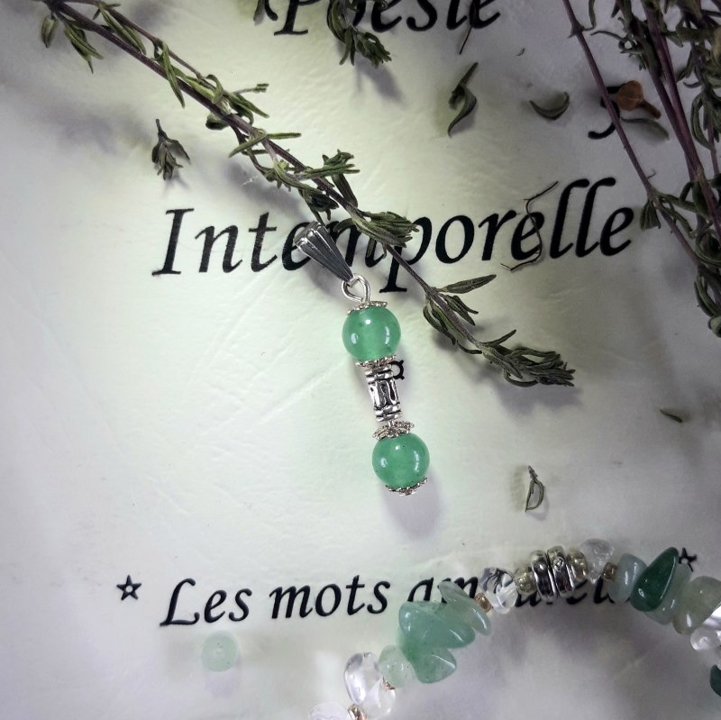 Pendentif pierre aventurine
