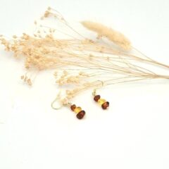 Boucles d'oreilles ambre